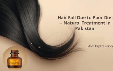 Hair fall due to poor diet natural treatment in Pakistan – Bio Herbixa Hair Fall Control Oil