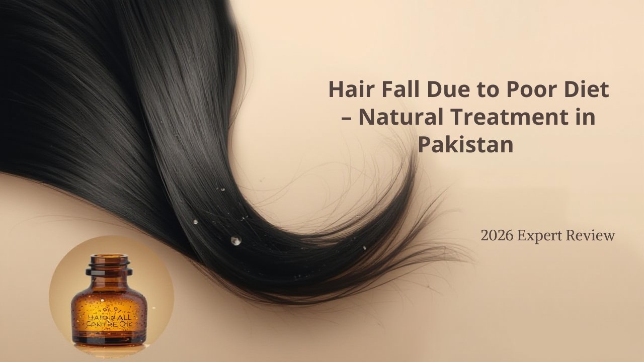 Hair fall due to poor diet natural treatment in Pakistan – Bio Herbixa Hair Fall Control Oil