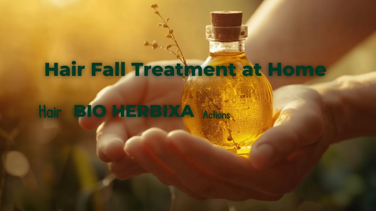 Hair fall treatment at home using herbal oils in Pakistan – Bio Herbixa Hair Fall Control Oil